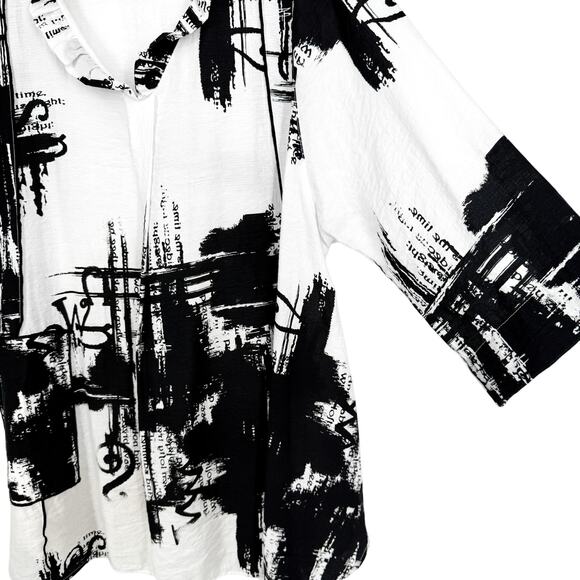 Moonlight by Y & S Medium Wearable Art to Wear Artsy Shirt Top Abstract Mature - Picture 5 of 7